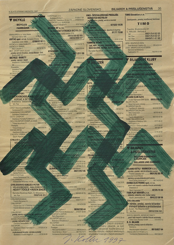 Július Koller – Zlaté stránky - Cik Cak kultúrna situácia III. 