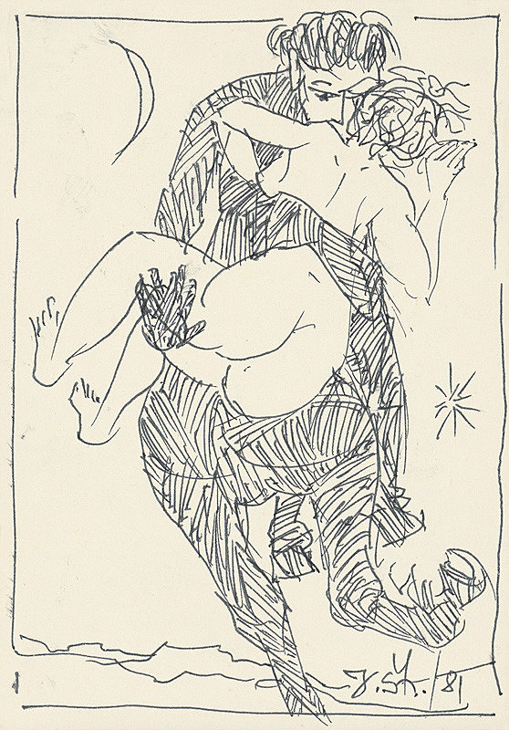 Jozef Šturdík – Satyr a nymfa VI. 