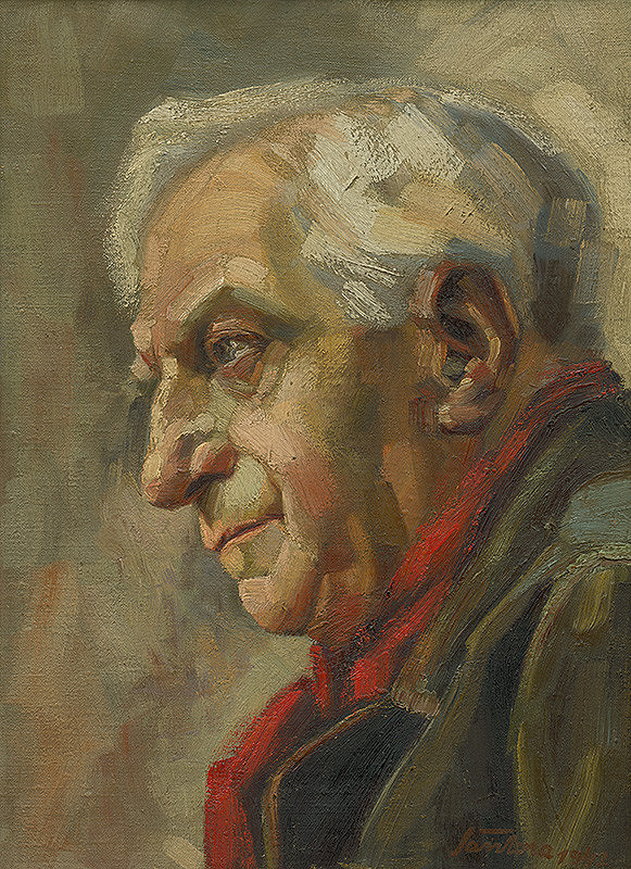 Ján Šandora – Podobizňa starého muža z profilu