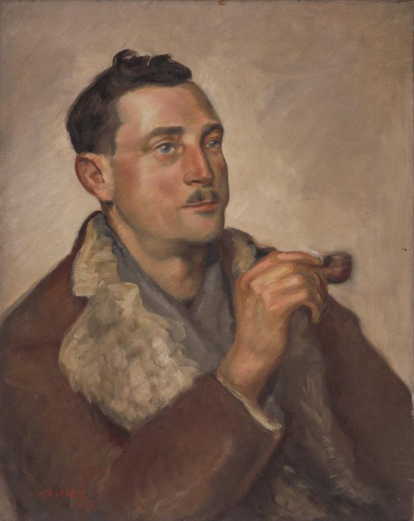 Herman Kasriel – Portrét muža s fajkou
