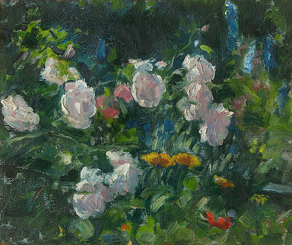 Irena Slavinská – Ruže v záhrade