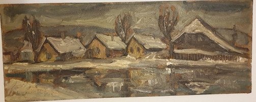 Ladislav Zdvíhal – Chalupy v zime 