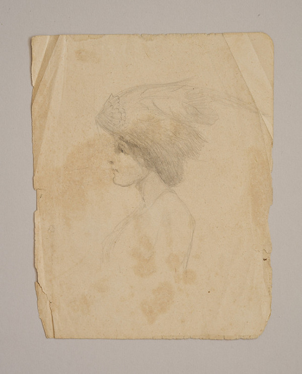 Ján Koniarek – Štúdia dámy v klobúku 