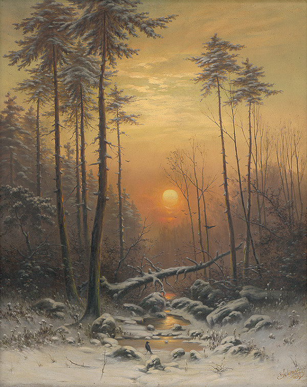 E. Schunk – Východ slnka v lese