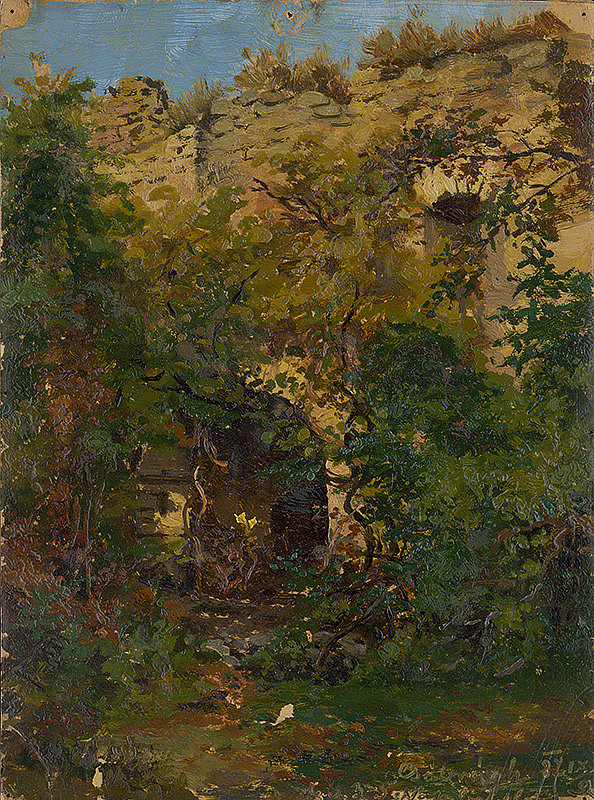 Gejza Bošácky – Zrúcanina hradu Čabraď 