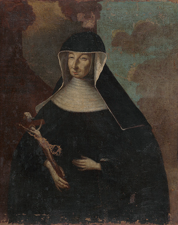 Stredoeurópsky maliar z polovice 18. storočia – Abatiša s krížom
