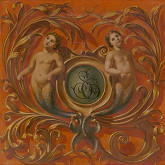 Gabriela Eleonora Jozefa Saint-Genois – Monogram S G v kartuši s figurálno-floránym motívom 