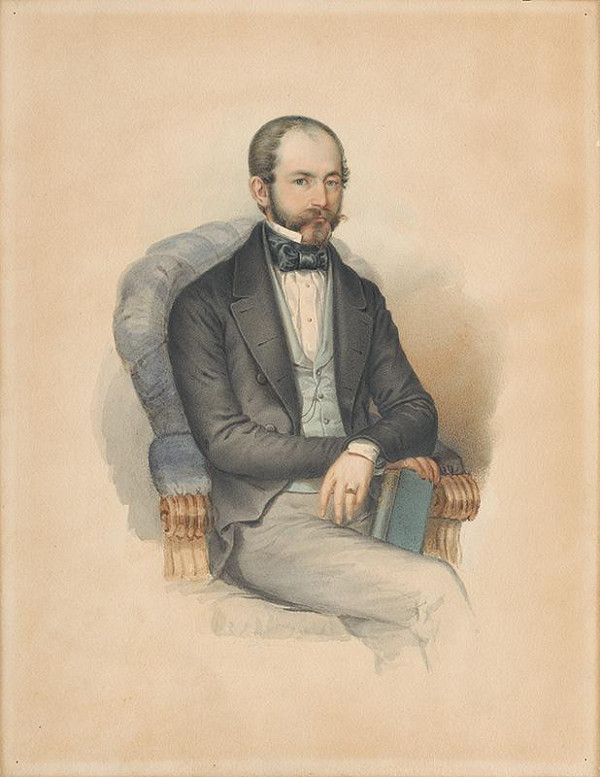 Stredoeurópsky maliar z 1. polovice 19. storočia – Portrét Aurela Wesselého 