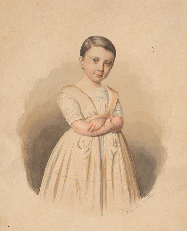 Potocsnik, Ágost Elek Cánzi – Portrét dievčatka - najmladšej z rodiny Entrenszovej