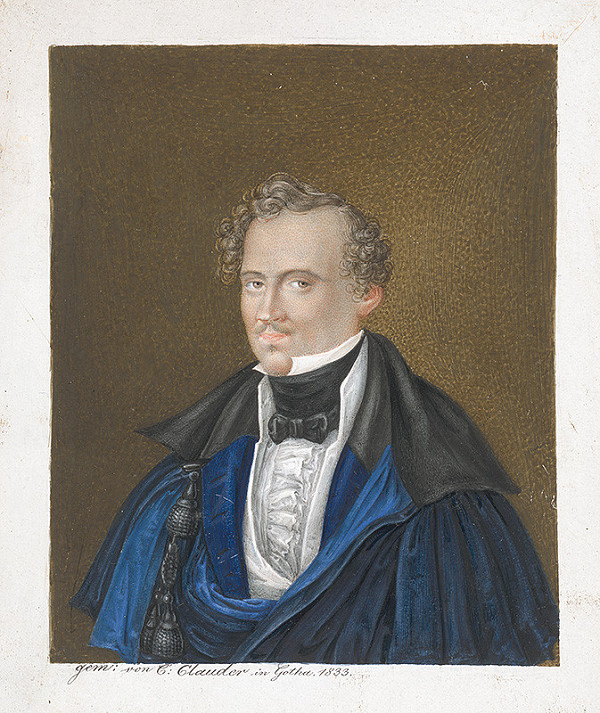 Carl Clauder – Portrét muža s nákrčníkom 