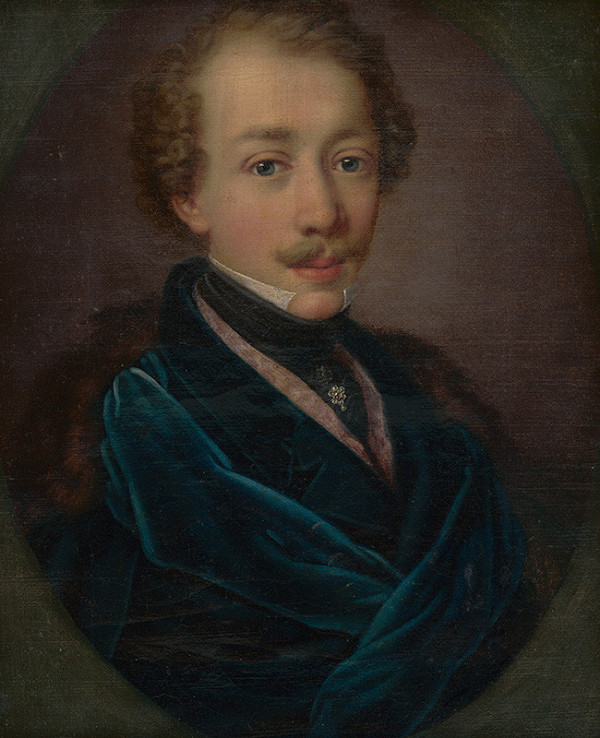Stredoeurópsky maliar okolo polovice 19. storočia – Portrét mladého muža