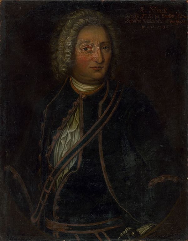 Stredoeurópsky maliar z 1. polovice 18. storočia – Podobizeň muža s alonžovou parochňou 