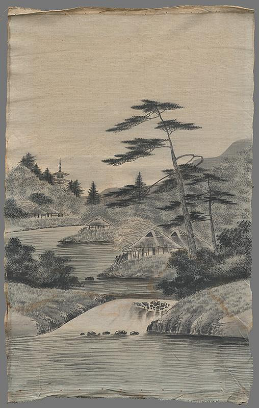 Stredoeurópsky autor z prelomu 19. - 20. storočia – Krajina s čínskou pagodou