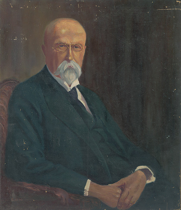 Slovenský maliar Z.W. z 1. polovice 20. storočia – Portrét T.G.Masaryka