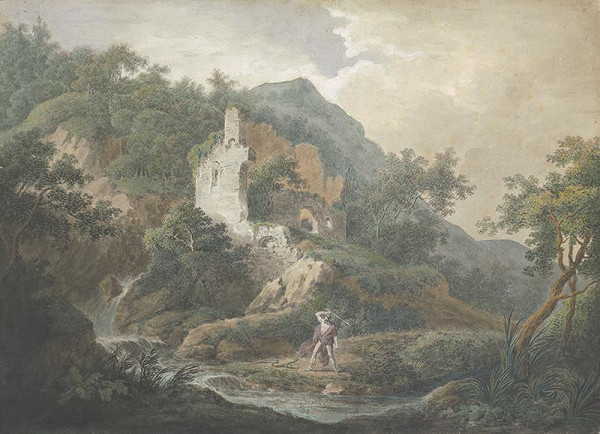 Carl Philipp Schallhas – Krajina s hadobijcom 