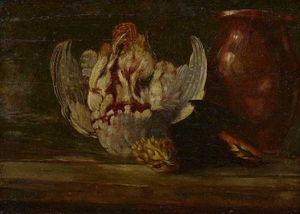 Joseph Langen-Walter – Zátišie s prepelicou 