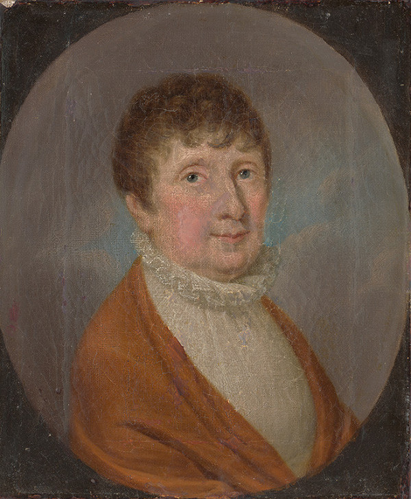 Stredoeurópsky maliar z prelomu 18. - 19. storočia – Portrét ženy s naberaným golierom 