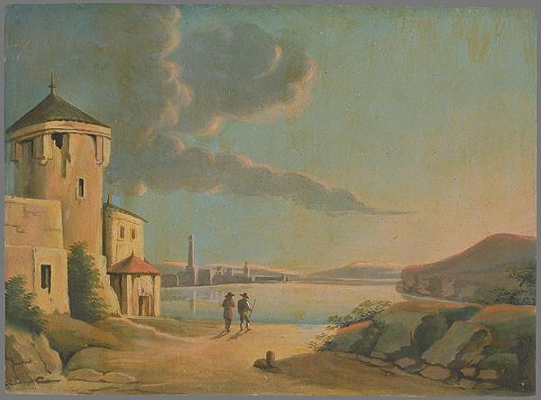 Taliansky maliar z 1. polovice 19. storočia – Opevnenie pri mori