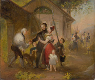 Rakúsky maliar ? okolo polovice 19. storočia, Johann Peter Krafft – Návrat z vojny 