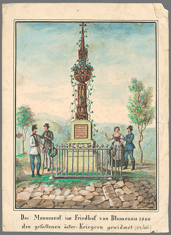 Slovenský maliar po polovici 19. storočia – Pomník padlých v Lamači