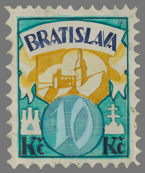 Ján Ladvenica – Návrh na desaťkorunovú známku 