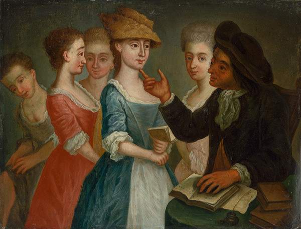 Stredoeurópsky maliar z 2. polovice 18. storočia – Učiteľ so žiačkami 