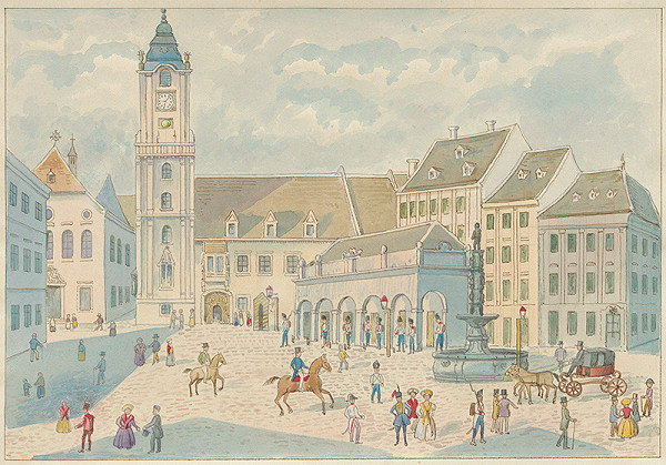 Karol Frech – Bratislava - Radnica v roku 1825 