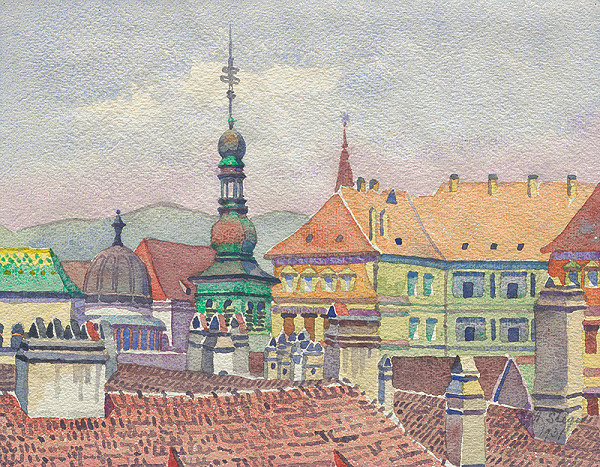 Anton Stéger – Bratislavské strechy I. 