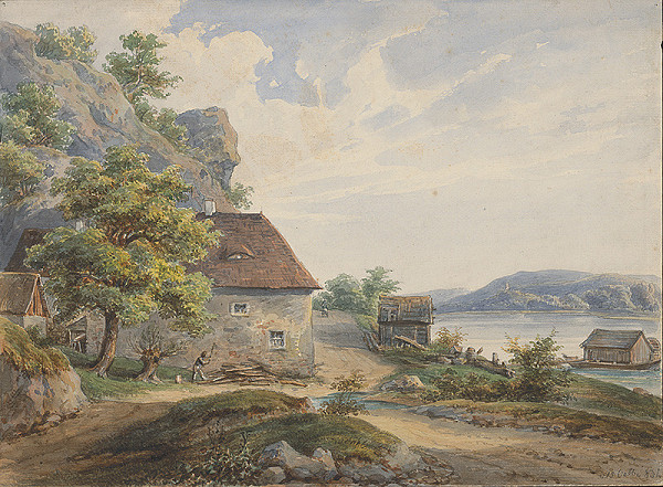 Karol Klette z Klettenhofu – Vodný mlyn na Dunaji