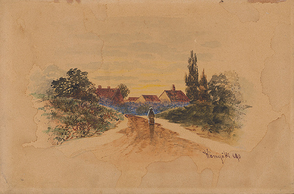 Neznámy autor – Jazdec v slávnostnej uniforme mestského hajdúka 