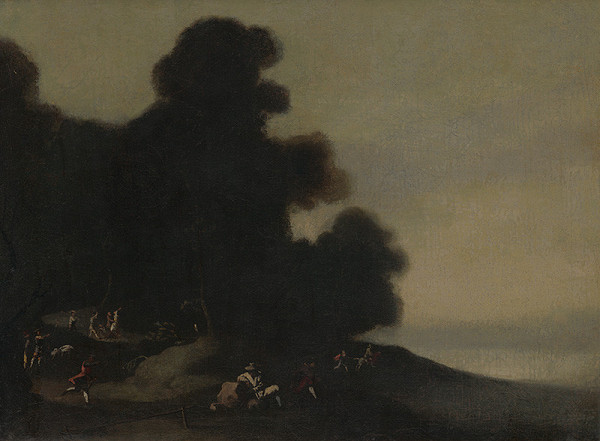 Taliansky maliar z 2. polovice 17. storočia – Krajina pri jazere