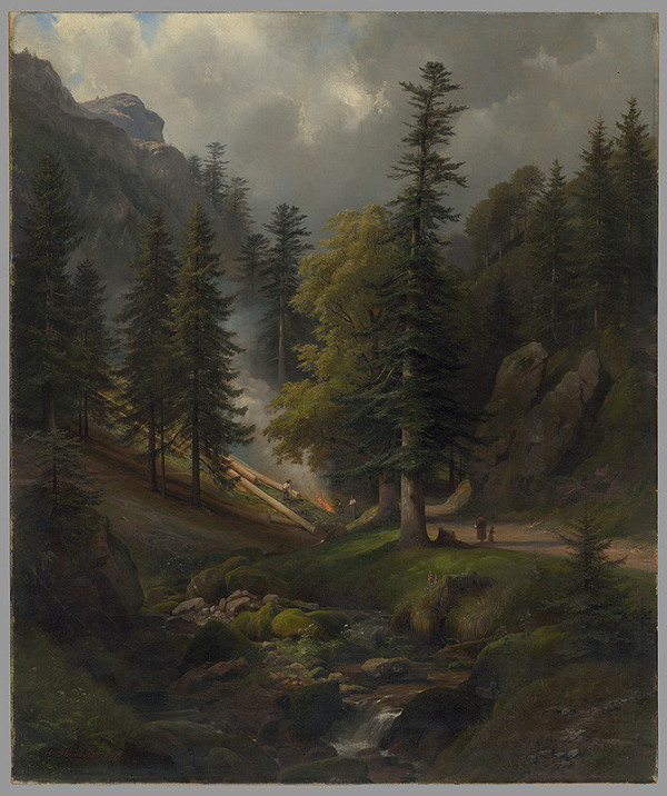 Carl Maria Nicolaus Hummel – Lesná krajina