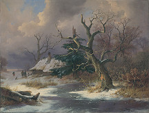 Remigius Adrianus Haanen – Zimná krajina 