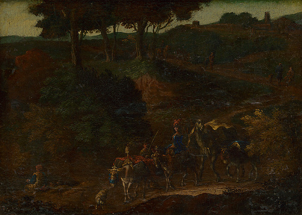 Nemecký maliar z 2. polovice 18. storočia – Sprievod v krajine