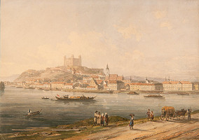 Thomas Ender – Bratislava z juhozápadu 