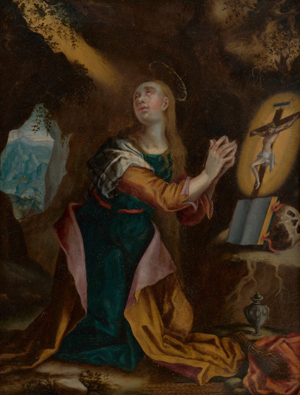 Stredoeurópsky maliar z 1. polovice 18. storočia – Svätá Mária Magdaléna ako kajúcnica