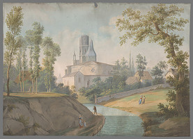 Rudolf Lang – Krajina s kostolom 