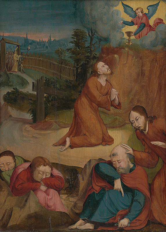 Nemecký autor zo 16. storočia – Kristus na hore Olivovej 