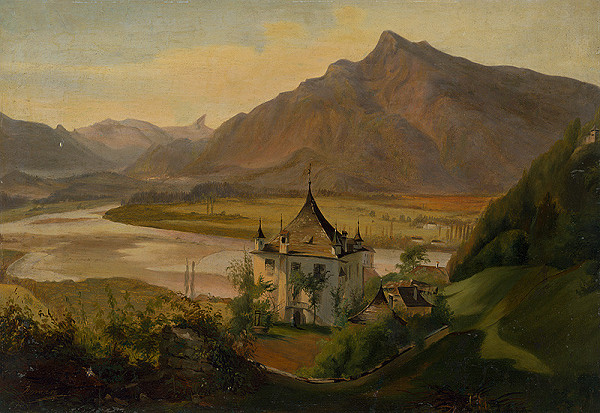 Flóris Ferenc Romer – Krajina s riekou a domom 