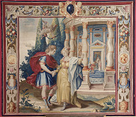 Francis Cleyn – Stretnutie Hero s Leandrom pri Venušinom chráme 