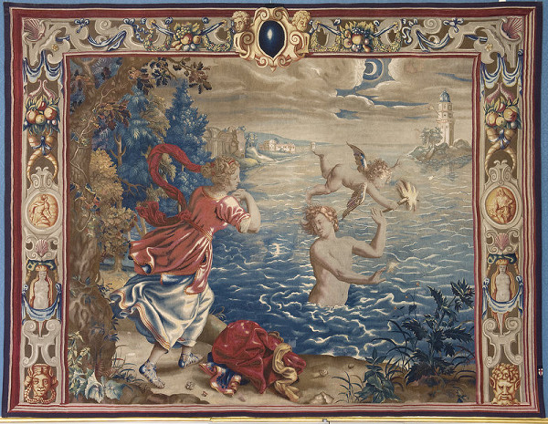 Francis Cleyn – Leander opúšťa svoju sestru 