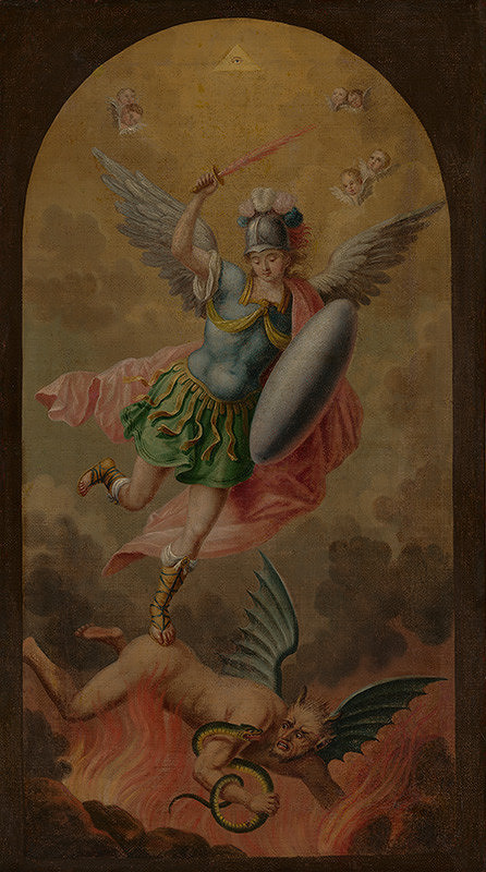 Stredoeurópsky maliar z 1. polovice 18. storočia – Archanjel Michal poráža diabla