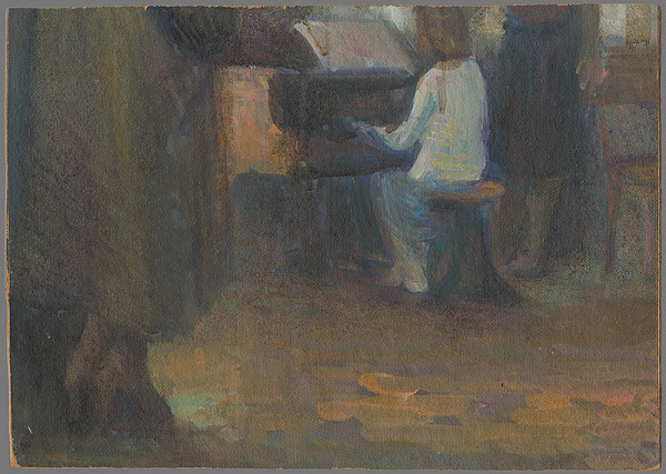 Stredoeurópsky autor z 20. storočia – Žena pri klavíri 