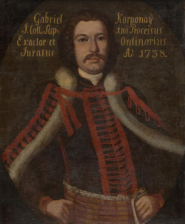 Stredoeurópsky maliar z 2. tretiny 18. storočia – Portrét Gabriela Korponay-ho 