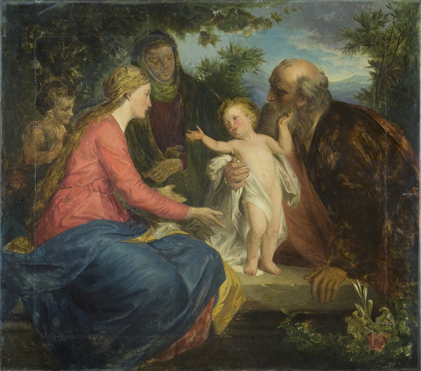 Rakúsky maliar z 1. polovice 19. storočia, Josef Führich – Svätá rodina s Alžbetou a Jánom Krstiteľom