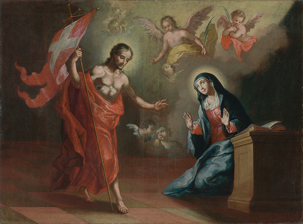 Stredoeurópsky autor z 2. polovice 18. storočia – Kristus Vykupiteľ zjavujúci sa svojej matke