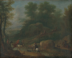 Franz Anton Grafenstein – Poľovnícky výjav I. 