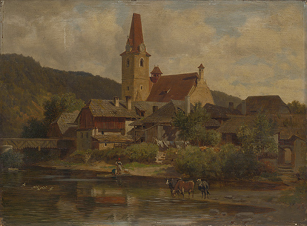 Johann Jakob Reinhardt – České mestečko - Rožmberk nad Vltavou 
