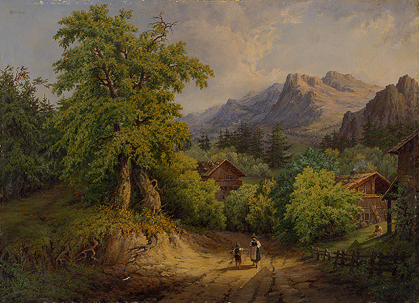 Jan Malý – Romantická alpská krajina 