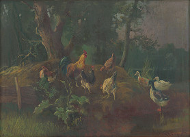 István Burchard-Bélaváry – Krajina s hydinou 